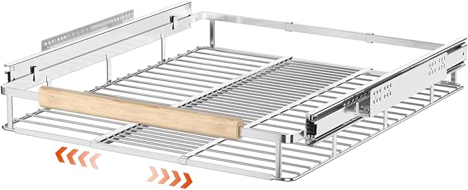 SANNO Pull Out Cabinet Organizer, Slide Out Drawers by SANNO