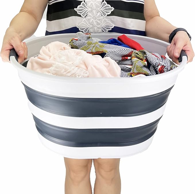 SAMMART 23L Collapsible Plastic Laundry Basket - Image 7