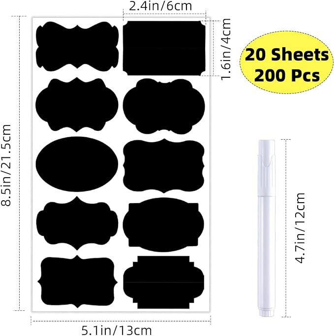 200 Pcs Chalkboard Labels, Reusable Labels - Image 3