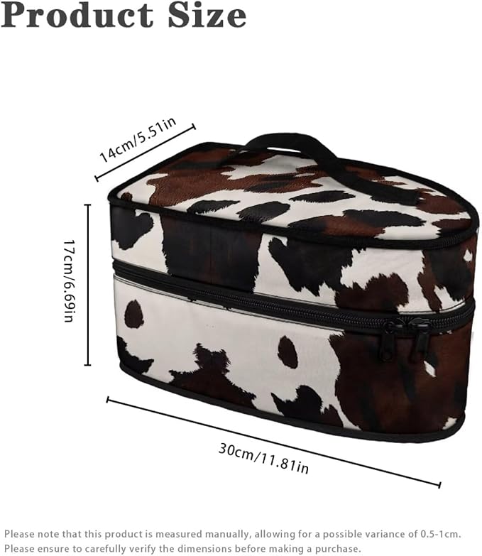 Brown Cow Print Clothes Iron Storage Case - Image 6