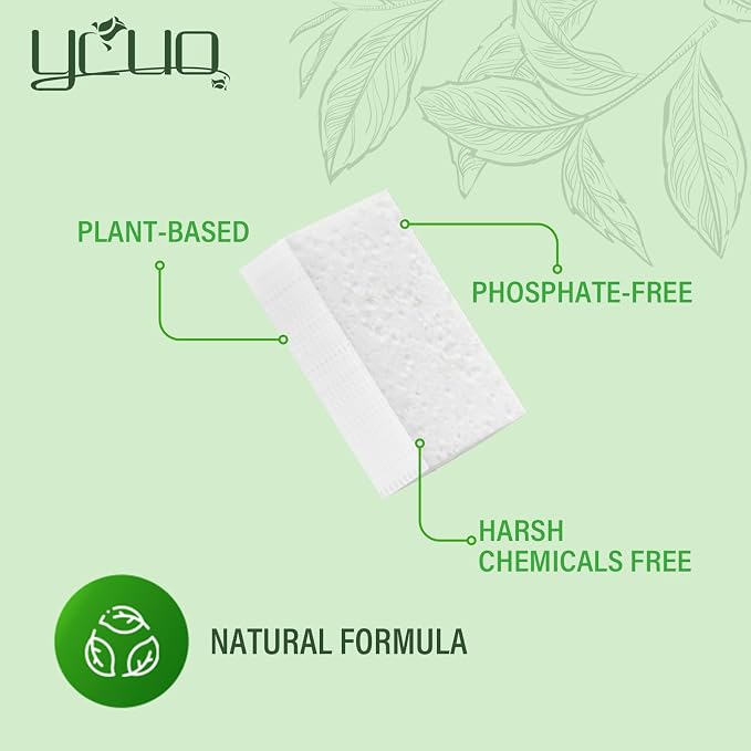 Dishwasher Detergent Tablets 100% Plastic-Free Pure Natural Plant-Based Solid - Image 2