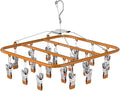 Aluminum Drying Rack with 18 Clips, Windproof Hook, Drip Drying Hanger by Unknown