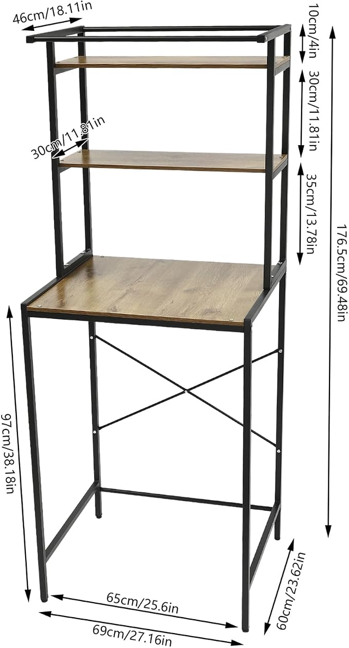 Over Washer Dryer Standing Rack Stand - Image 3