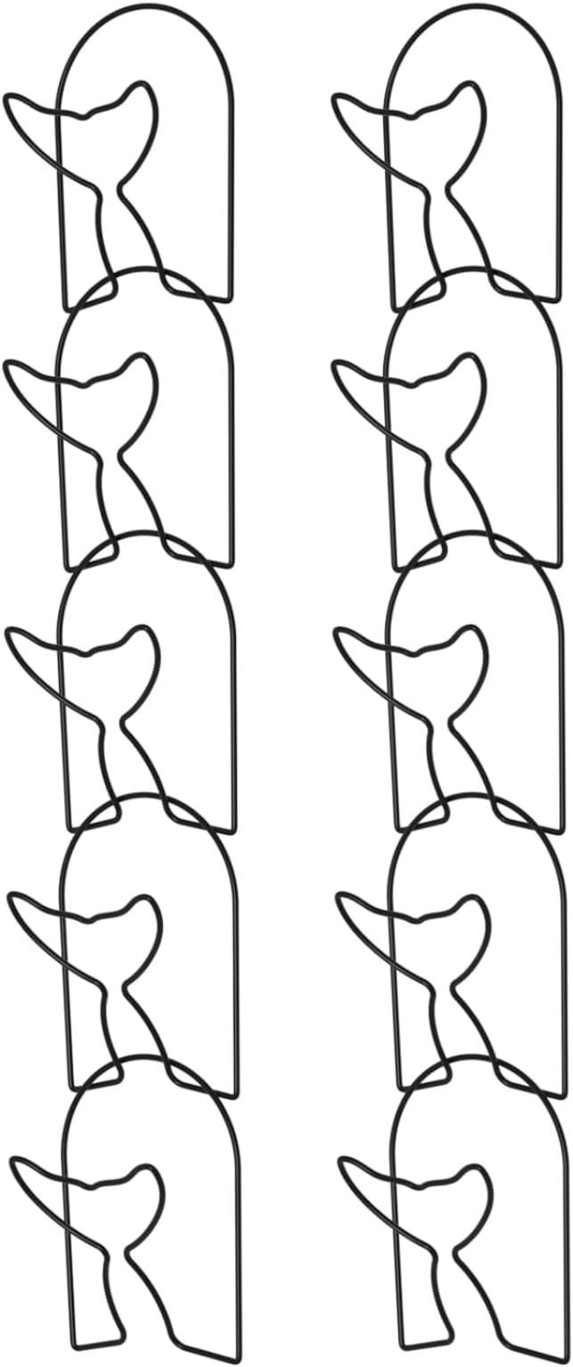 LINFIDITE 10 Pack Baseball Hat Rack Hanger Holder Organizer Multi Hook Wall - Image 9