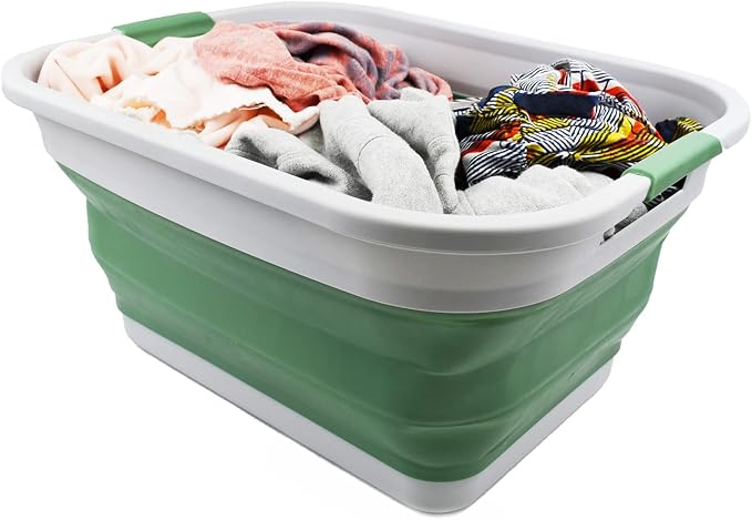 SAMMART 36L Collapsible Plastic Laundry Basket - Image 6