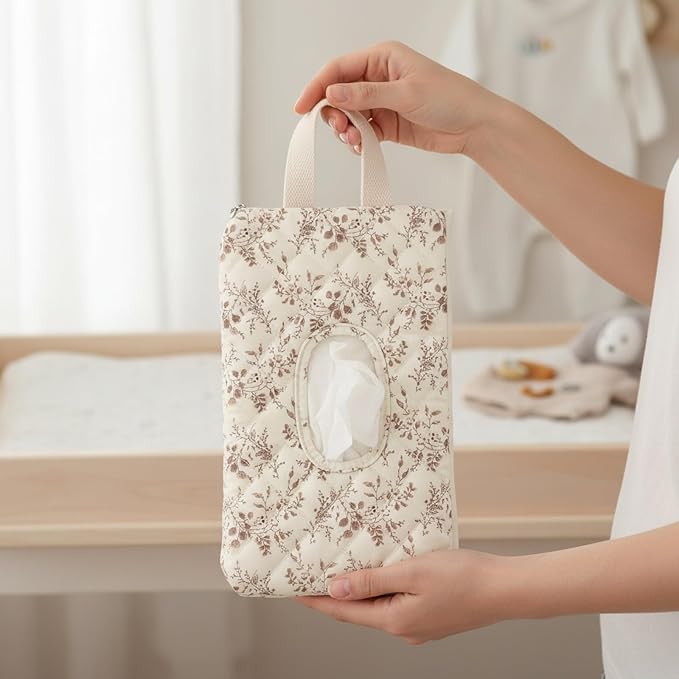 Storage Basket Boho Fabric Large Collapsible Floral Laundry Nursery Hamper - Image 4