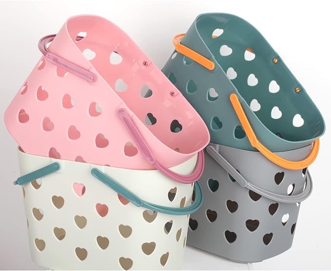 Anyoifax Portable Shower Caddy Tote Plastic Storage Basket - Image 2