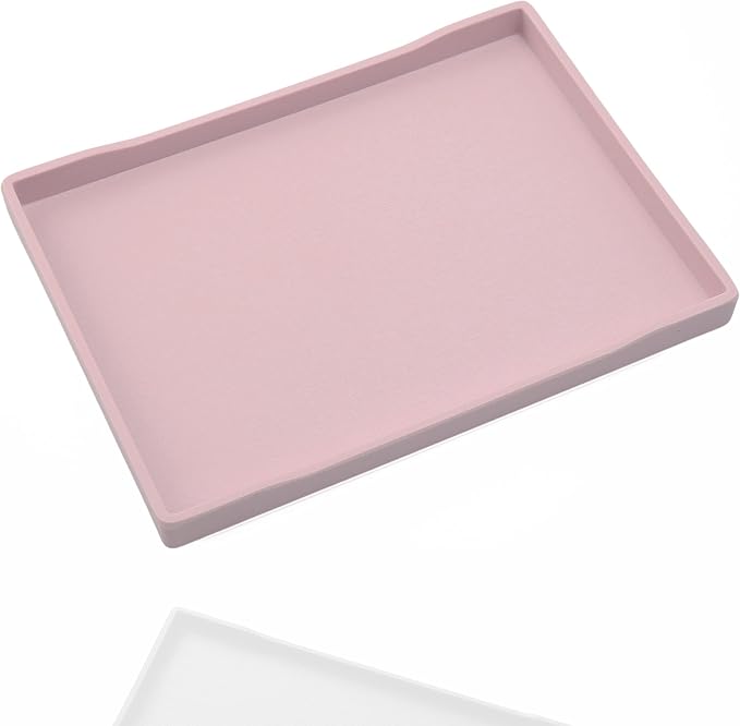 Pink Small Serving Tray, Countertop Organizer by VCREATC-VCREATEFORCUSTOMER