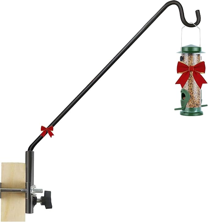 MIXXIDEA Extended Fence Deck Hook Rail Heavy Duty Bird Feeder Hook, Adjustable - Image 9