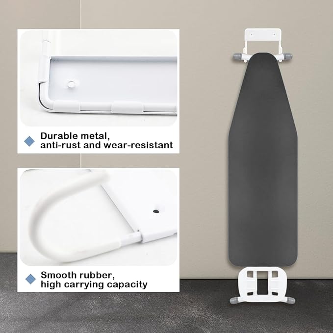 Ironing Board Holder Wall Mount, Iron Board Hook Wall Mount - Image 5