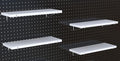 KINOMI Heavy Duty Pegboard Shelves, Value Set of 8 Pack Pegboard Shelf Brackets by KINOMI