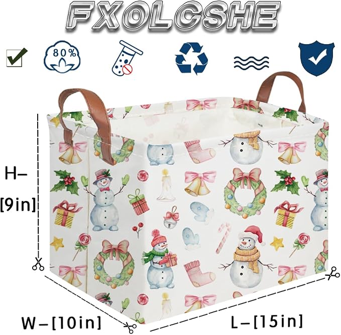 Rectangular Christmas Basket, Waterproof and foldable Tree Basket Baby Storage - Image 7