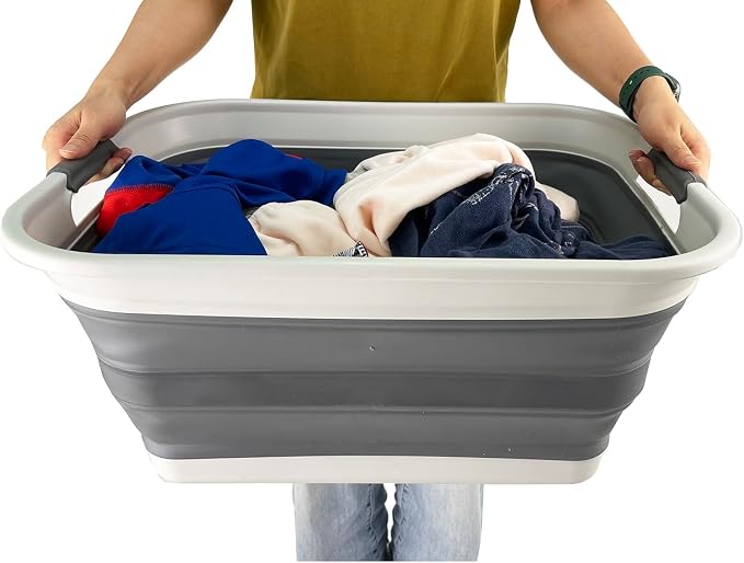 SAMMART 42L Collapsible Plastic Laundry Basket - Image 6