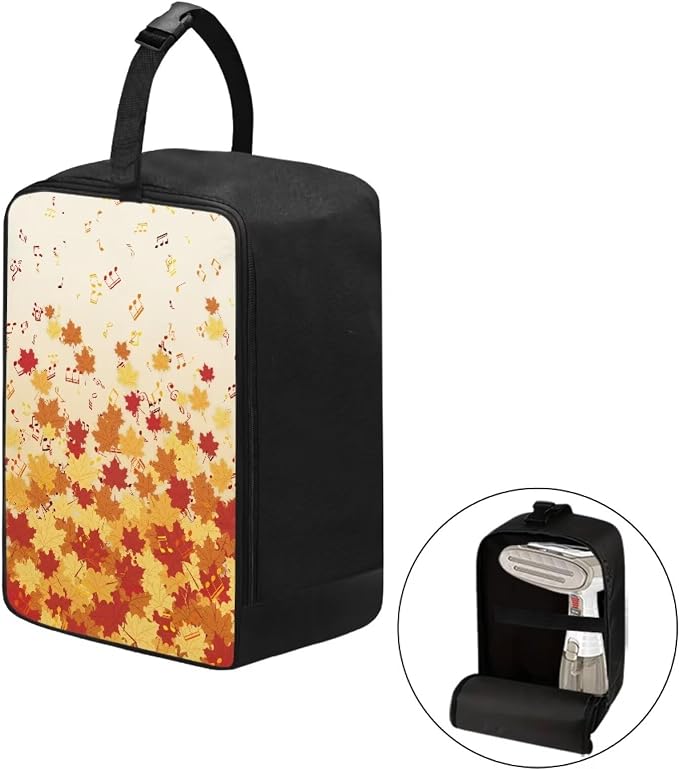 Portable Travel Iron Storage Bag Fall Maple Leaves Heavy Fabric Bag - Image 2