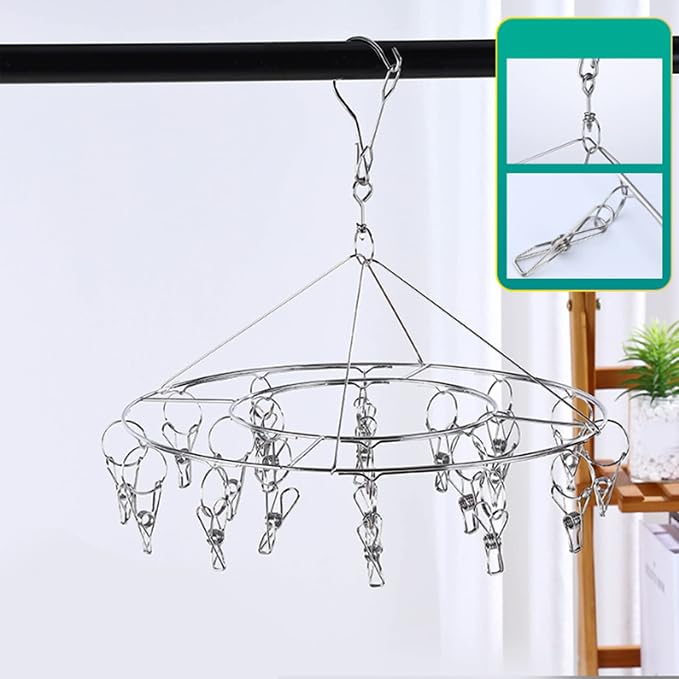 Clothes Drying Racks Clip Hangers, Clothes Drying Hanger Stainless Steel Multi - Image 6