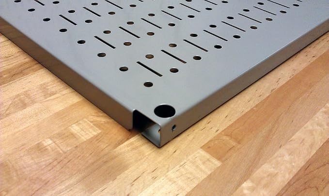 Wall Control Pegboard 16in x 32in Horizontal Black Metal Pegboard Tool Board - Image 4