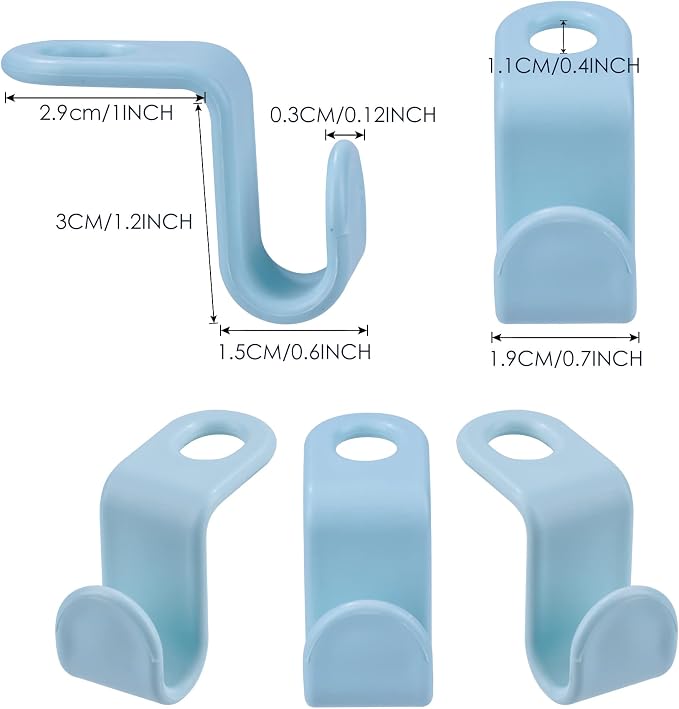 Clothes Hanger Connector Hooks Plastic Cascading Hanger Saving Organizer Hanger - Image 2