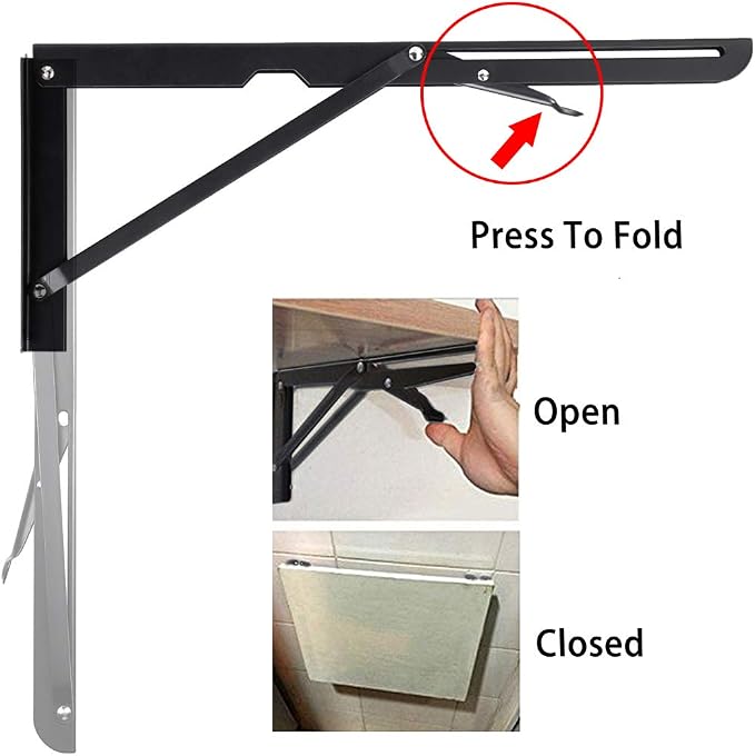 Sumnacon Sturdy Folding Shelf Brackets - Image 4