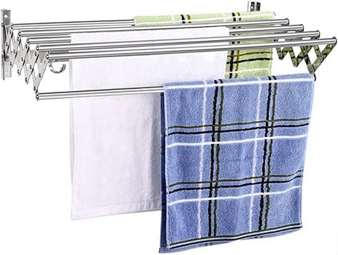 Foldable Wall Mounted Clothes Airer Hanger Towel Holder Household Easy Storage by Unknown