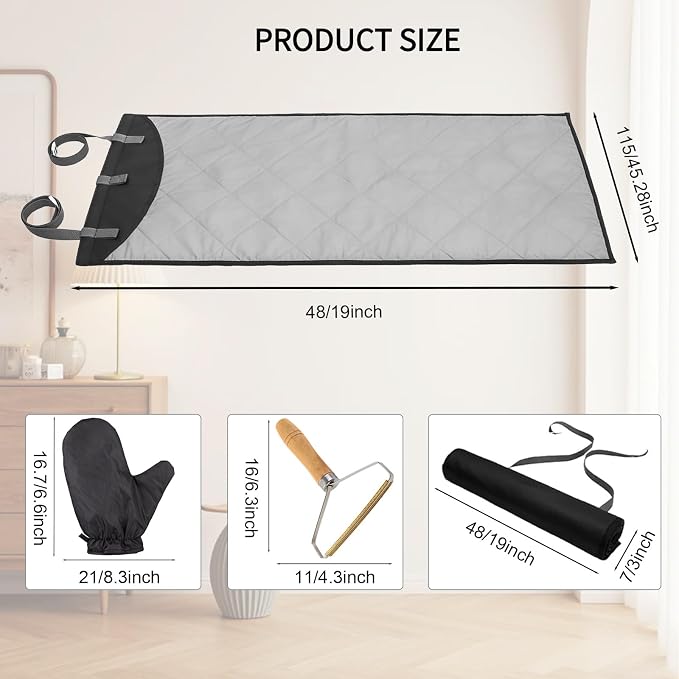 Over-The-Door Steamer Mat, Foldable Wall Mount & Portable Steamer Door Pad - Image 7