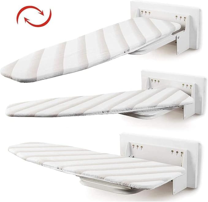 Ironing Board 180° Swivel Wall Mounted Ironing Board Fold-up Laundry Iron Board - Image 3
