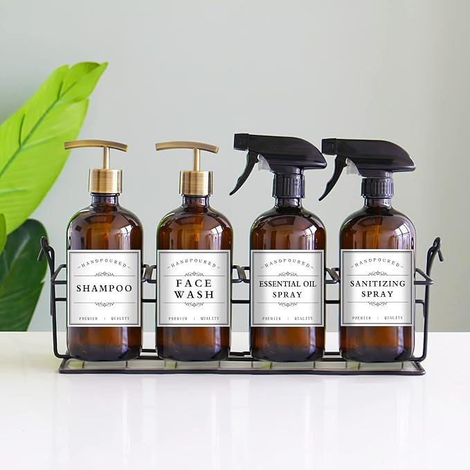 White Waterproof Soap Labels for Plastic/Glass Bottles, Bathroom/Kitchen Hand - Image 5