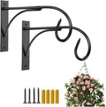 Wall Mount Hanging Plant Bracket, 2 Pack 11 Inches Plant Hook, Heavy Duty by Weogot
