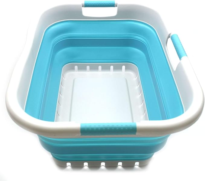 SAMMART 41L Collapsible Plastic Laundry Basket by SAMMART