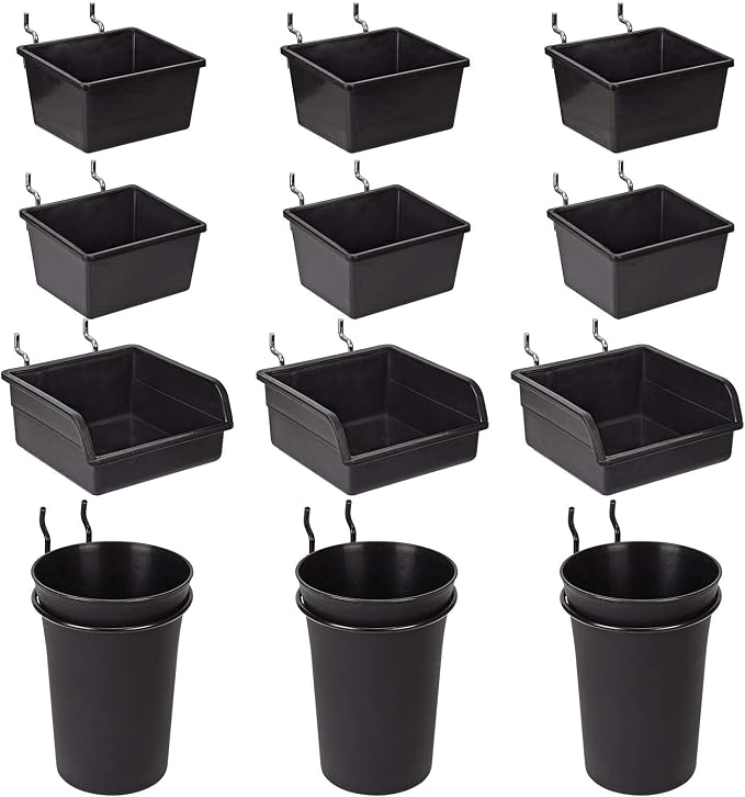 G.CORE 12 Pack Pegboard Bins PegBoard Cups - Image 9