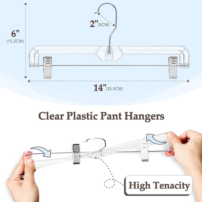 HOUSE DAY Clear Pants Hangers - Image 9