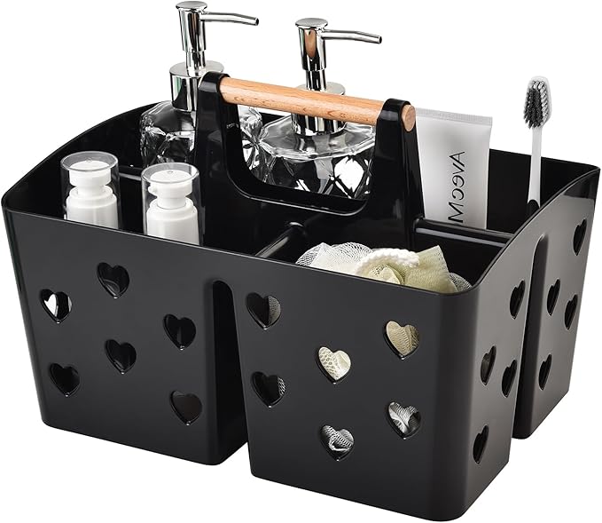 Black Portable Shower Caddy by NINU