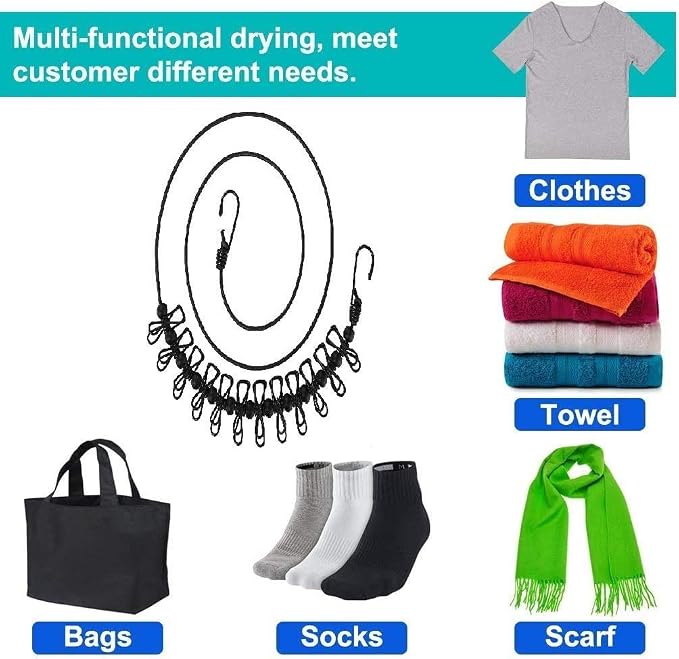 1 Pack Portable Clothesline - Image 5