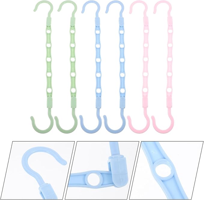 6pcs Multifunctional Rotatable Foldable Wardrobe Hangers - Image 8