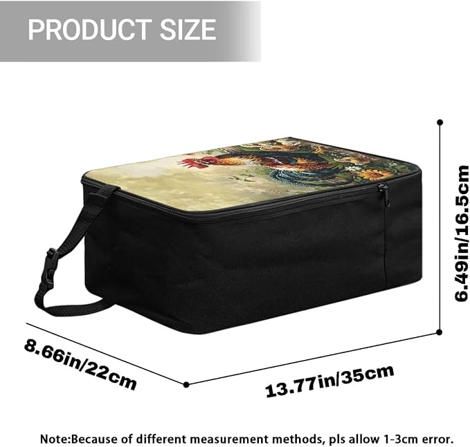 Portable Travel Iron Storage Bag Rooster Heavy Fabric Bag - Image 7