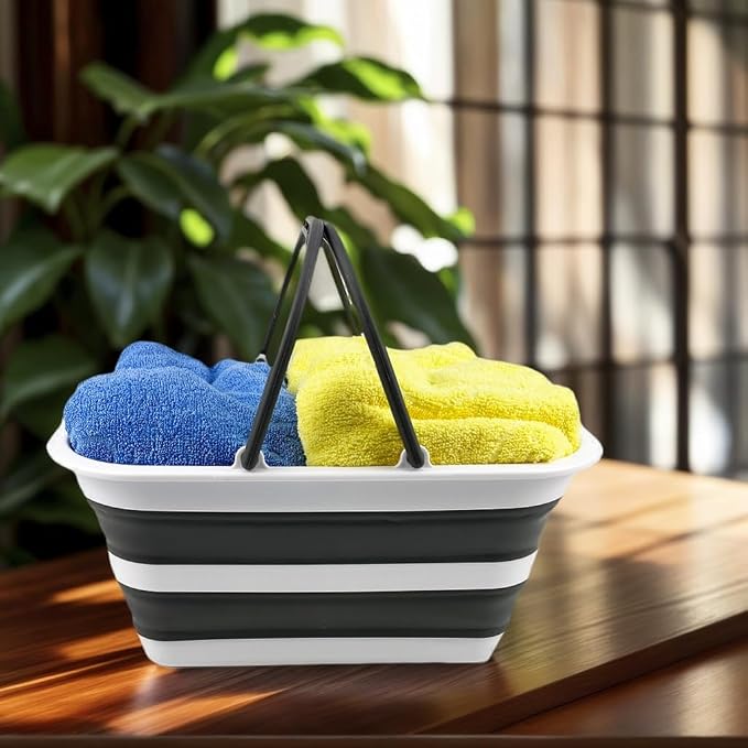 SAMMART 12L Collapsible Plastic Basket - Image 2
