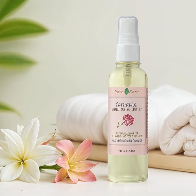 Carnation Linen & Room Spray, Natural Aromatic Bathroom Spray Made - Image 3