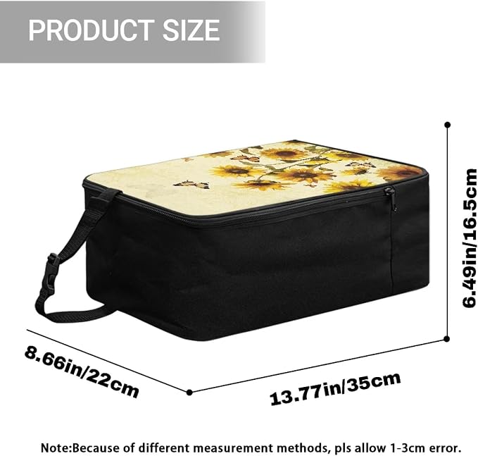 Sunflower Butterfly Travel Iron Storage Bag - Image 7