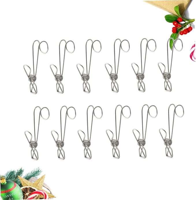 Luxshiny 12pcs Stainless Steel Hanger Hooks - Image 3