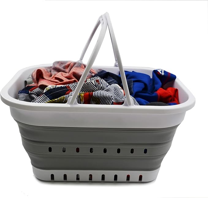 SAMMART Collapsible Plastic Laundry Basket - Image 5
