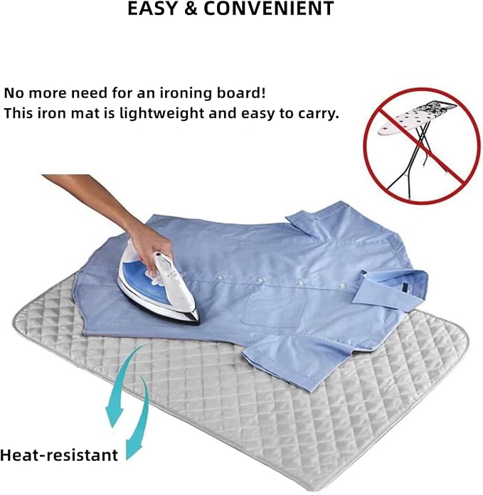 Ironing Mat for Table Top, Magnetic Ironing Mat Blanket Laundry Pad, Portable - Image 4