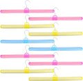 SUPVOX 10pcs Colorful Plastic Clothes Hangers by SUPVOX