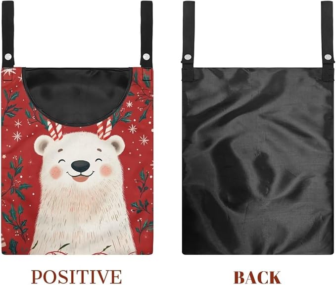 Bear Clothespin Bag with Hanging Hook Summer Laundry Clothes Pin Holder - Image 7