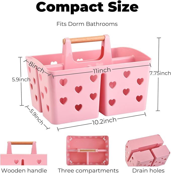 Pink Portable Shower Caddy - Image 2