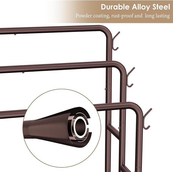 Kayfia 40" Tall Free Standing Towel Racks - Image 6
