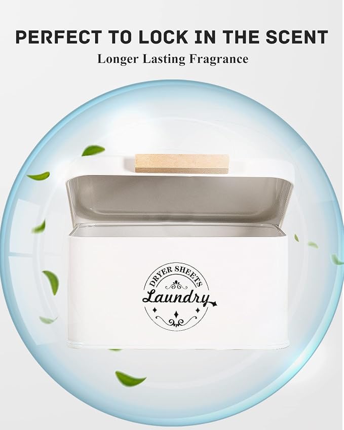 Dryer Sheet Holder with Hinged Lid - Image 3