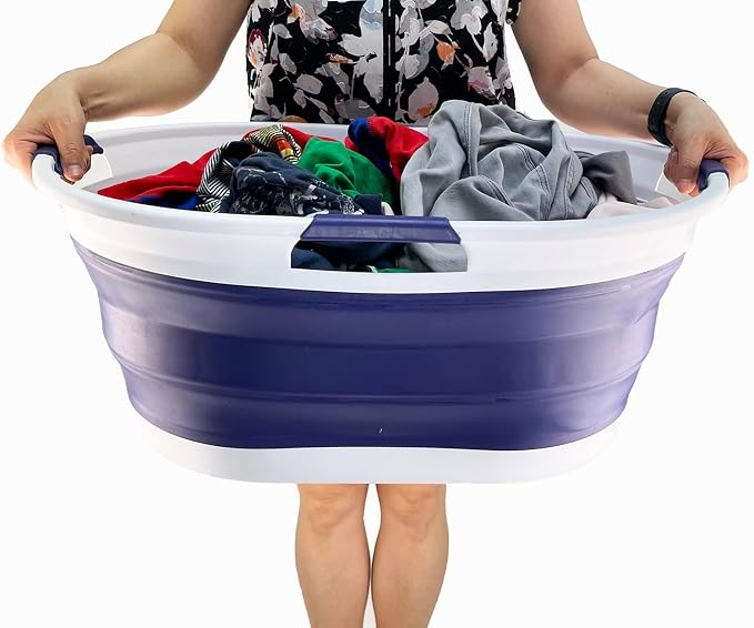 SAMMART 44L Collapsible Plastic Laundry Basket - Image 7