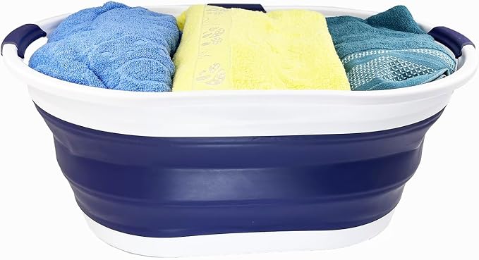 SAMMART 44L Collapsible Plastic Laundry Basket - Image 3