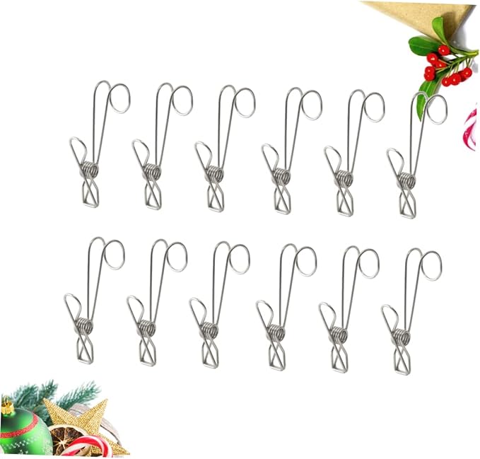 Cabilock 12pcs Stainless Steel Hangers Clips - Image 6