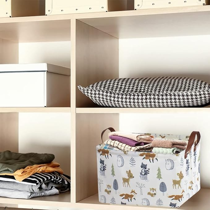 Rectangular Storage Basket, Books Box, Gift Basket, Room Decor - Image 3
