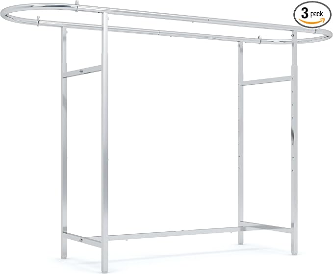 Econoco Double Bar Clothing Rack – Adjustable Garment Display by Econoco